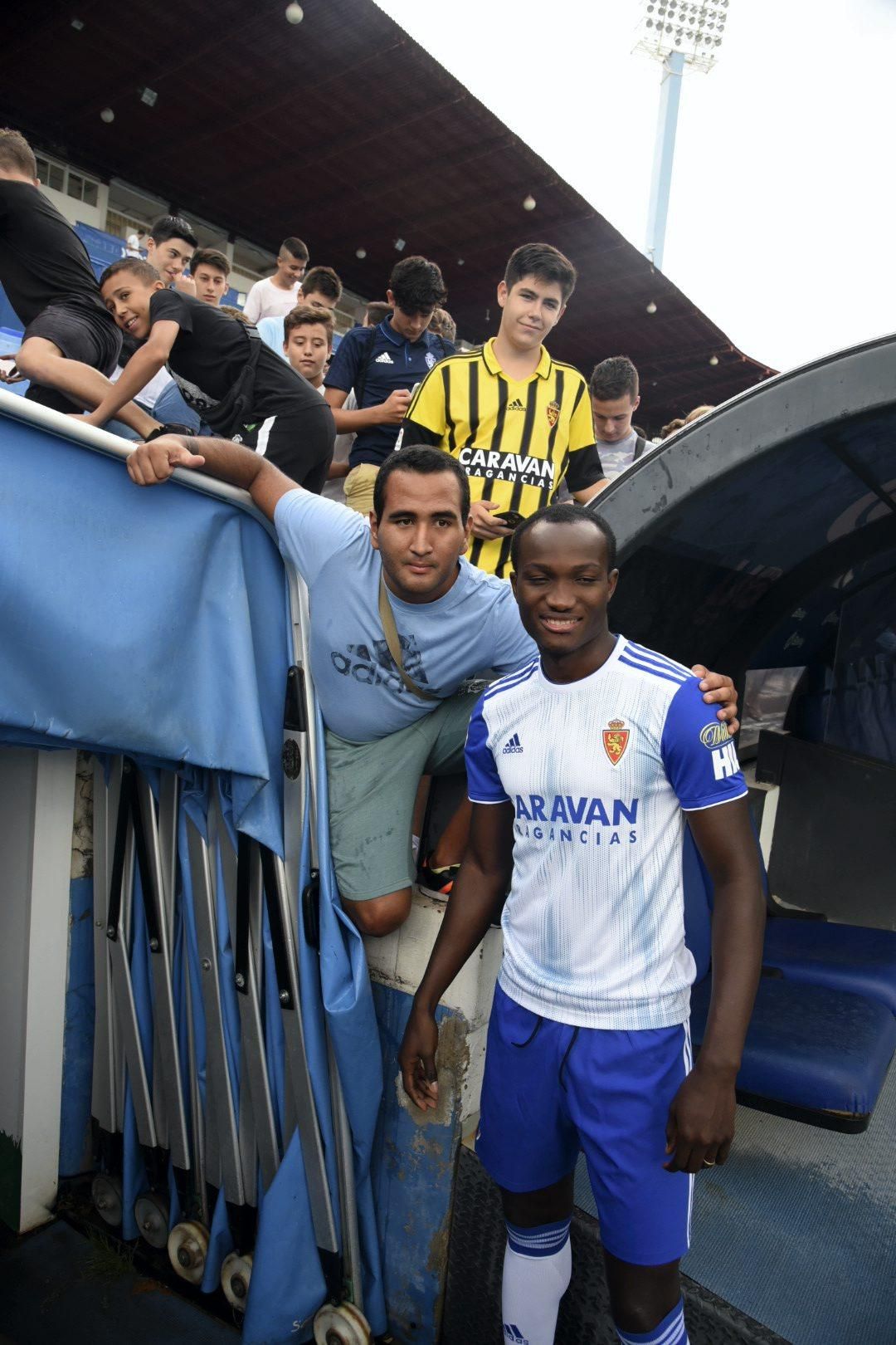 Presentación de Raphael Dwamena, nuevo fichaje del Real Zaragoza