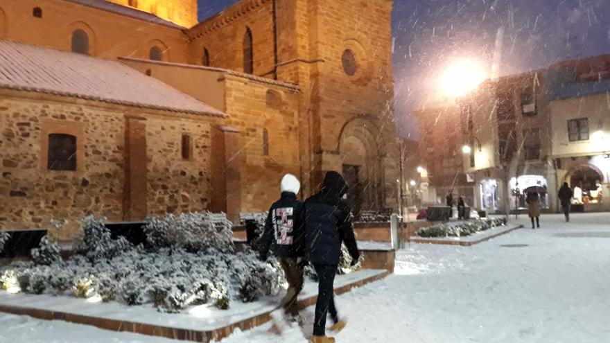 Borrasca Filomena en Benavente, las imágenes del temporal