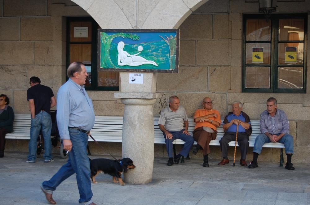 Arte nacido de la basura en Redondela