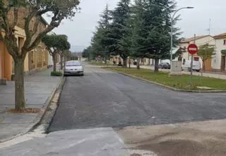 Avanzan las obras de asfaltado en los viales de los pueblos de Ejea