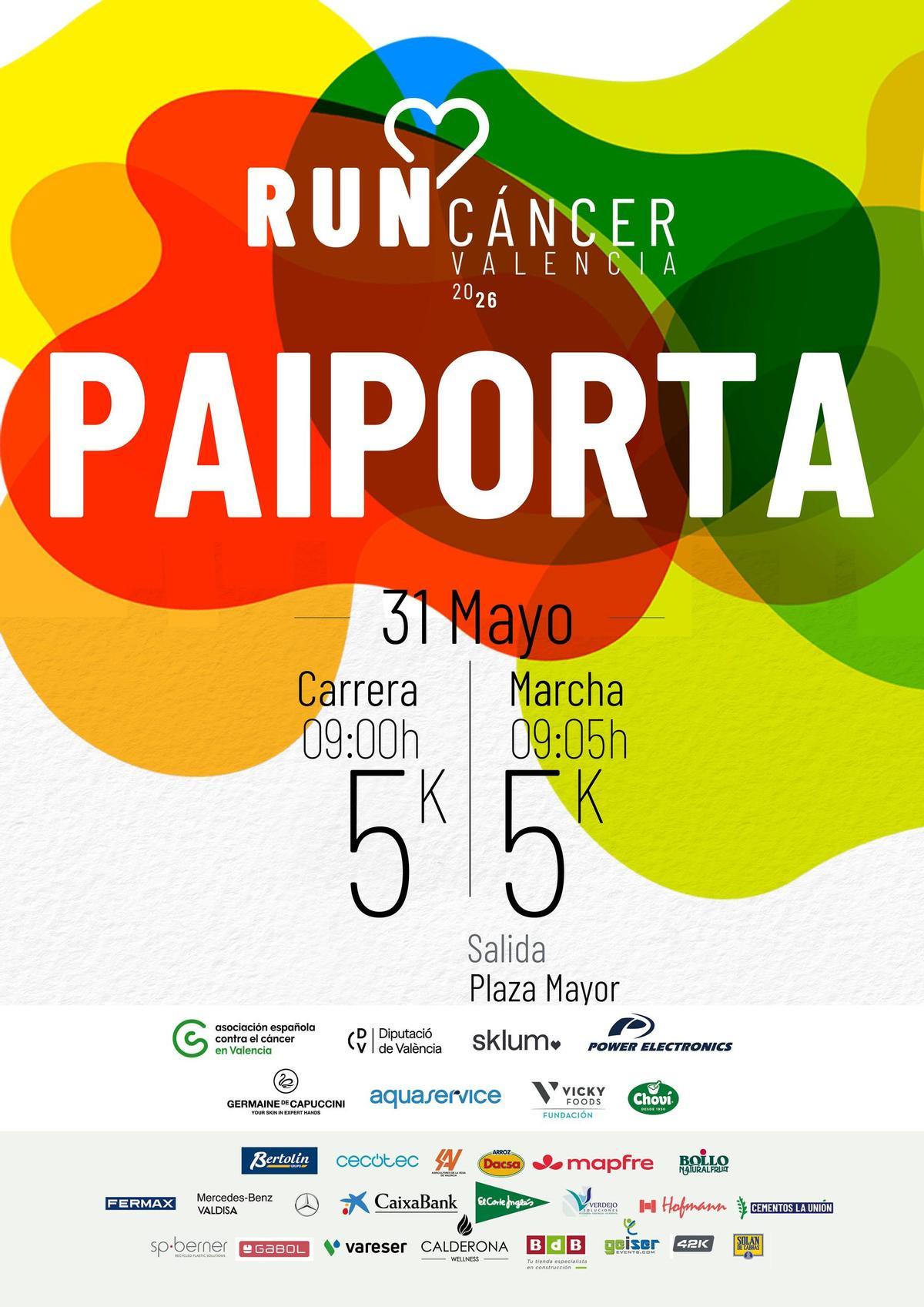 Cartel de la prueba de Paiporta (5K).