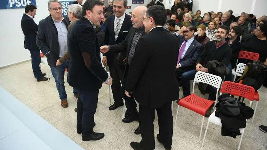 Formoso durante el acto de campaña ayer en A Coruña.