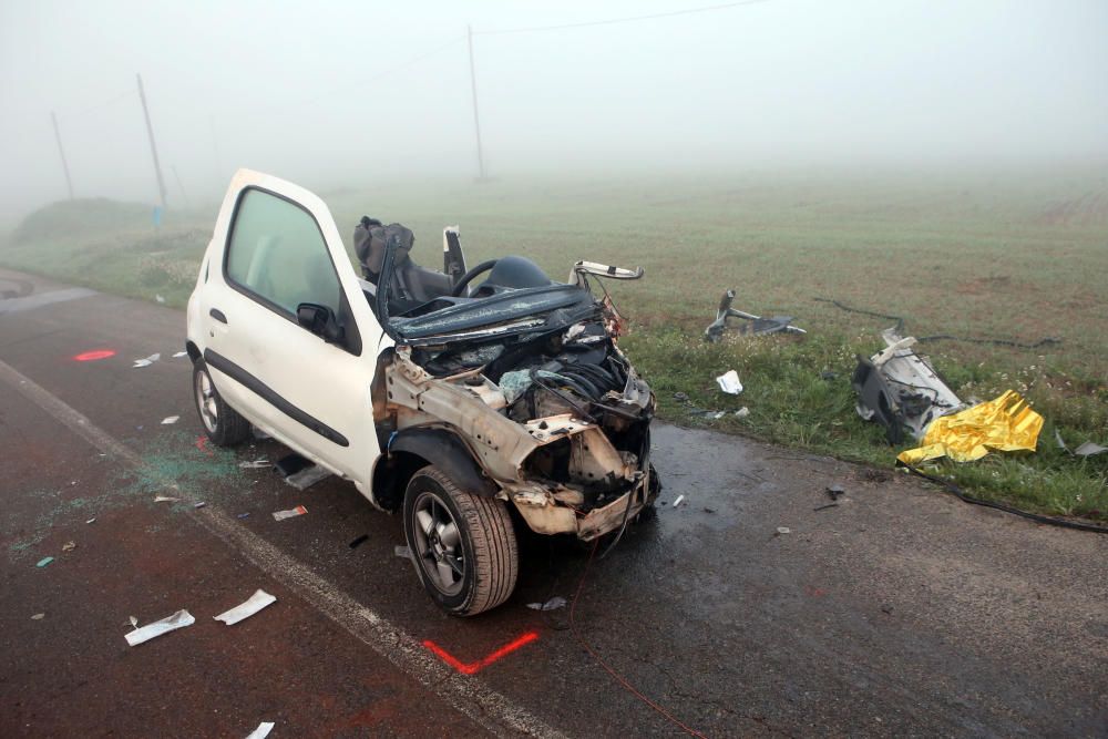 Accident de trànsit a la N-II a Vidreres