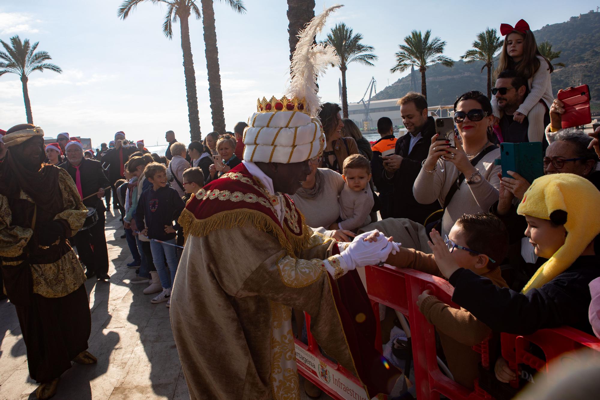 Los Reyes Magos desembarcan en Cartagena