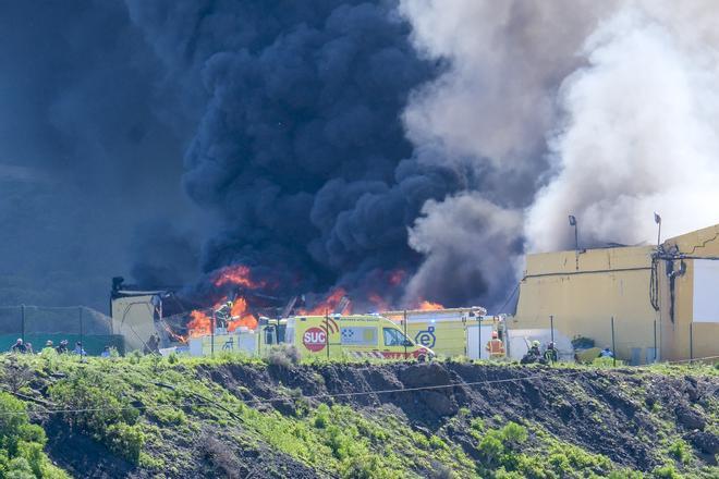 Incendio en el Barranco de La Gallina
