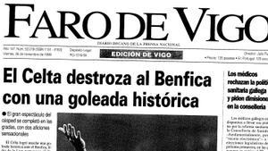 Portada de Faro de Vigo del 26 de noviembre de 1999