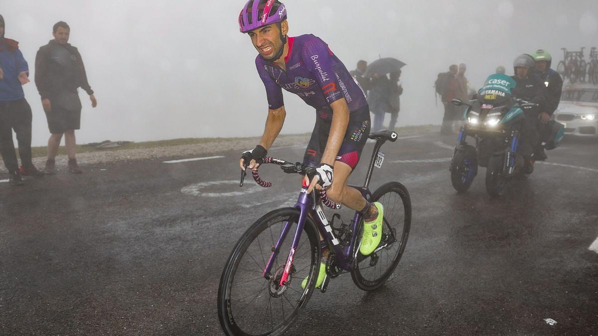 Óscar Cabedo durante una etapa de la Vuelta.