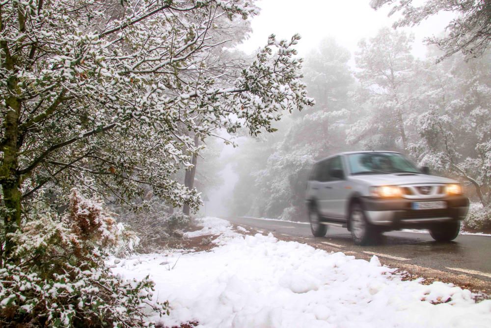 Nueva nevada en l'Alcoià y El Comtat