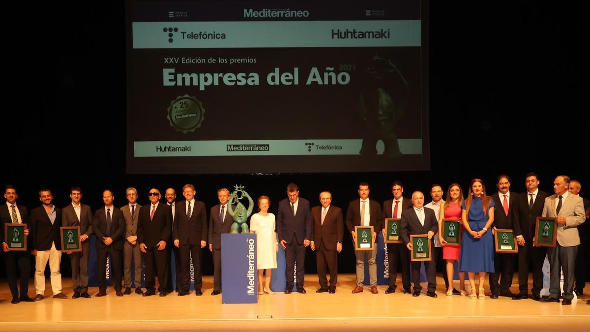 La última edición de los galardones de ‘Mediterráneo’, en junio de 2022, reconoció a Grupo Grespania, como Empresa del Año, y a Pepe Pellicer (APE Grupo) en la categoría de Trayectoria Empresarial.