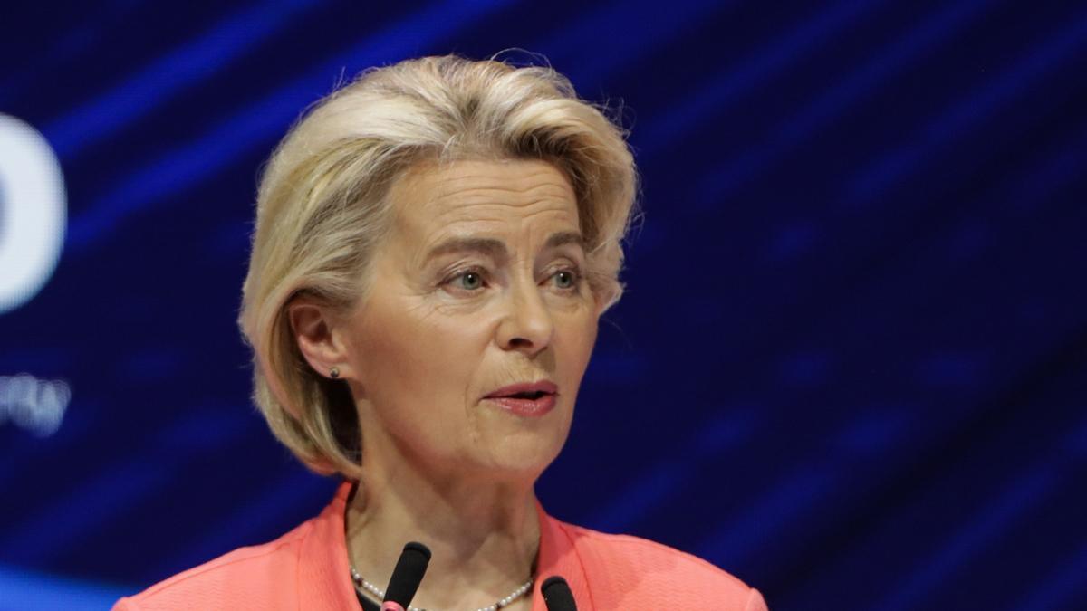 La presidenta de la Comisión Europea, Ursula von der Leyen