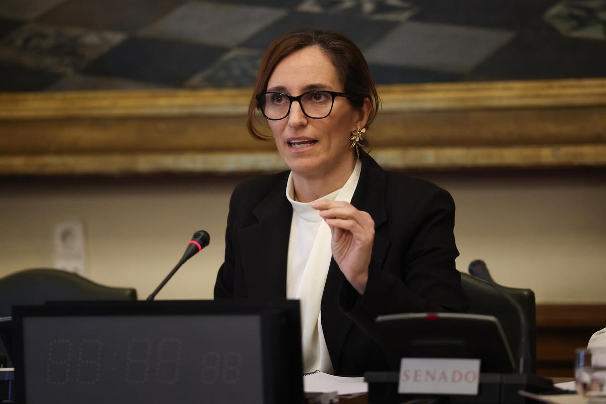 Mónica García, ministra de Sanidad, comparece en el Senado