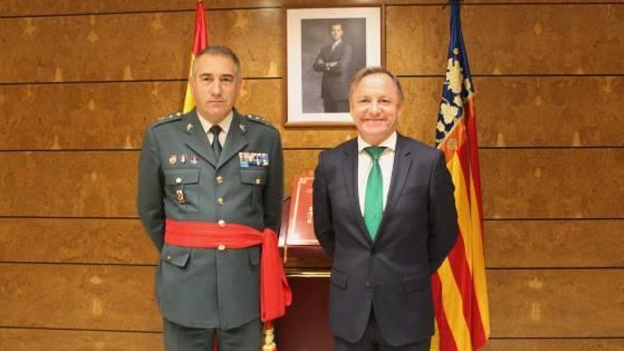 José Hermida, nuevo jefe de la Guardia Civil en la Comunidad Valenciana