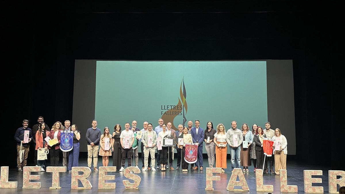 Galadonados en la Festa de les Lletres Falleres 2025.