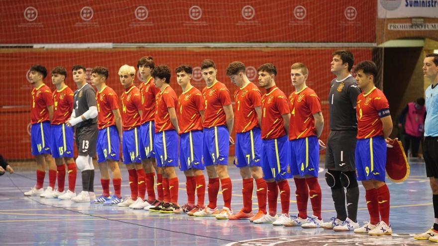 Las imágenes del España-Portugal de Futbol Sala Sub-19 en Pozoblanco