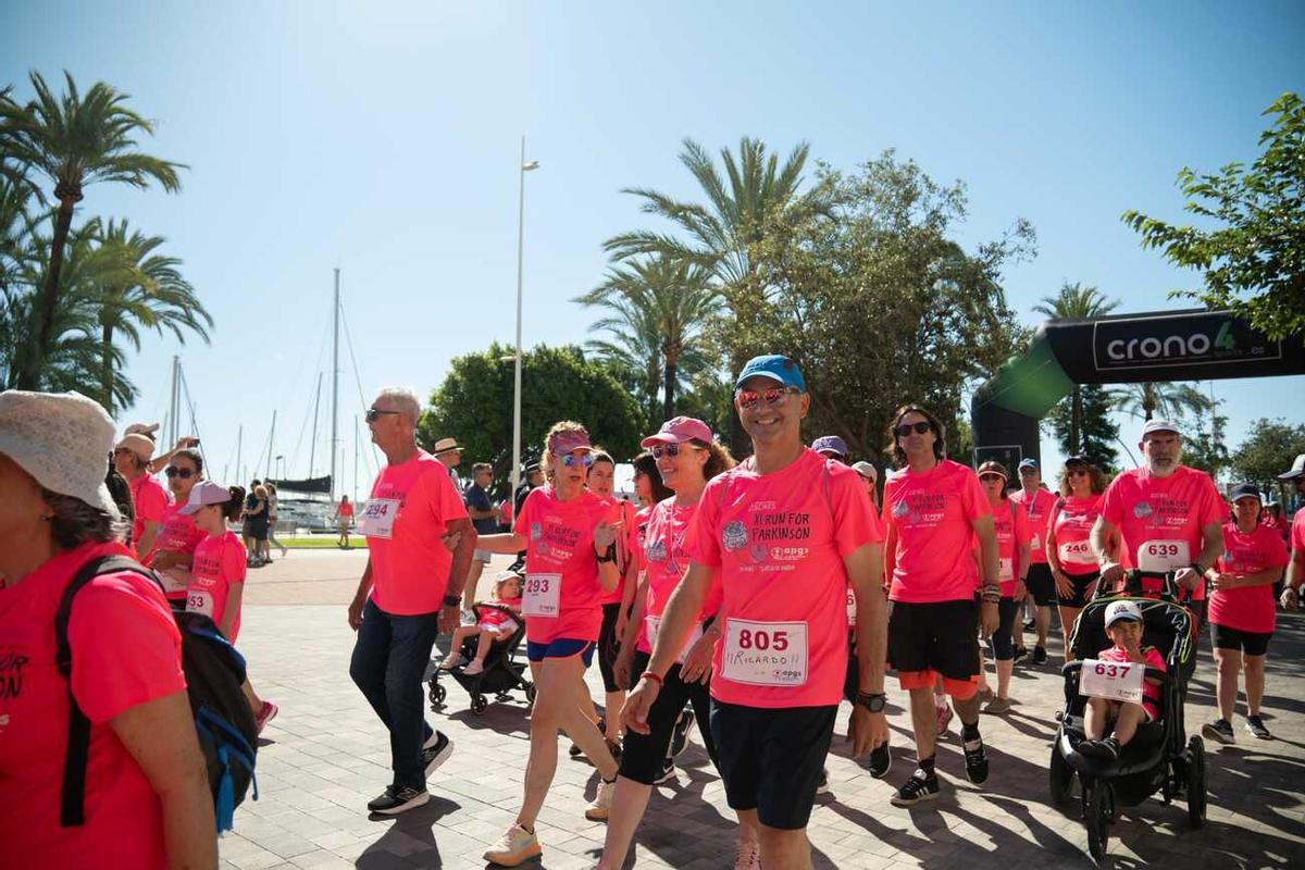 Una imagen de los y las caminantes en la convocatoria de Gandia