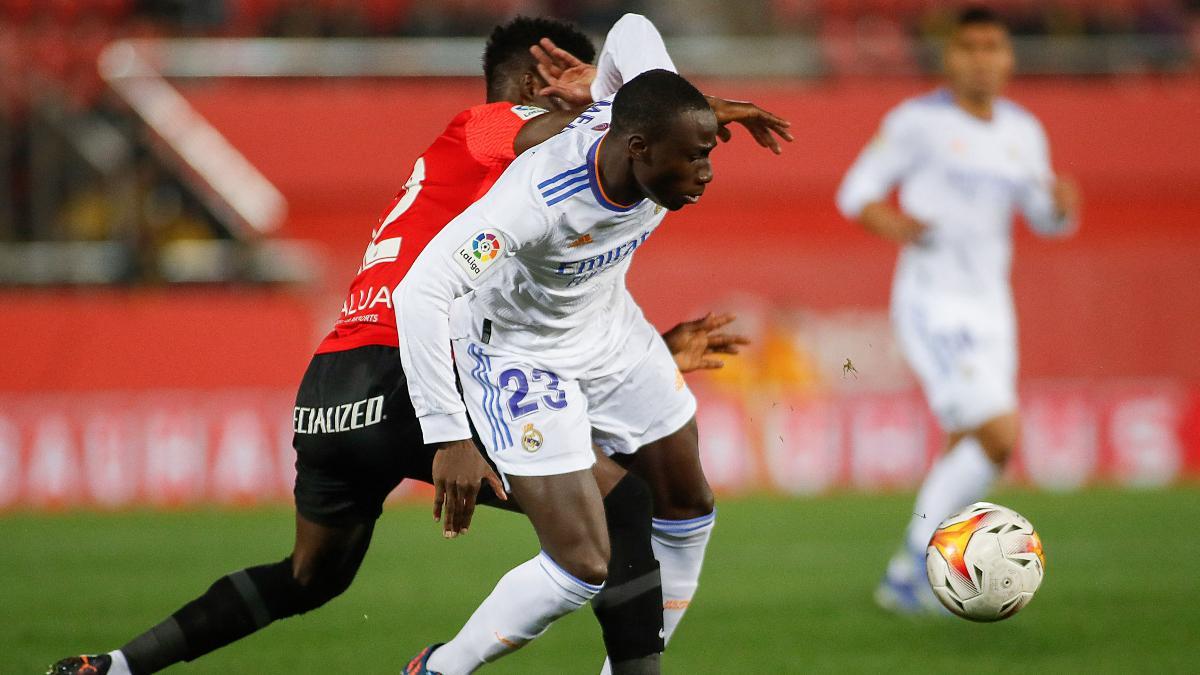 Mendy, durante el duelo frente al Mallorca