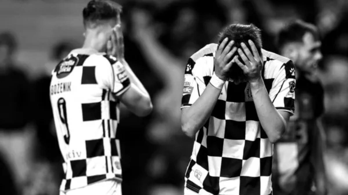 Jugadores del Boavista se lamentan