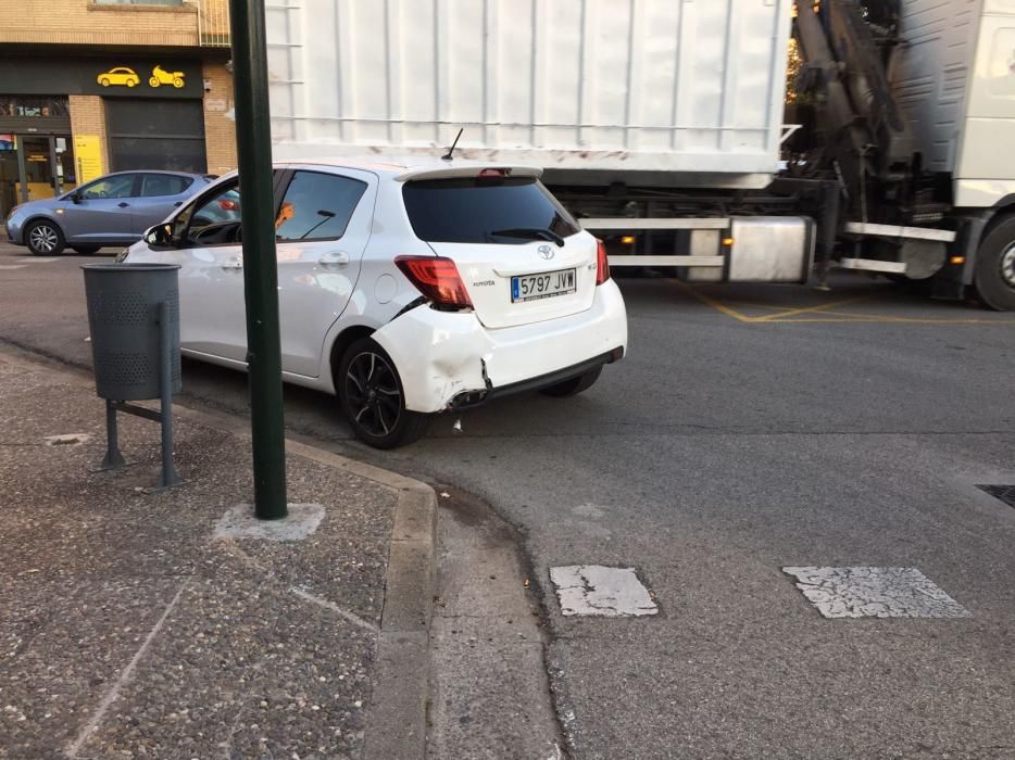 Accident a la carretera de Barcelona a Girona.