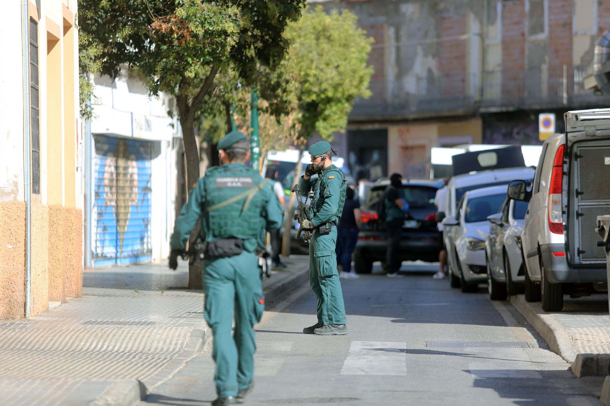 Las imágenes de la operación de la Guardia Civil en Lagunillas