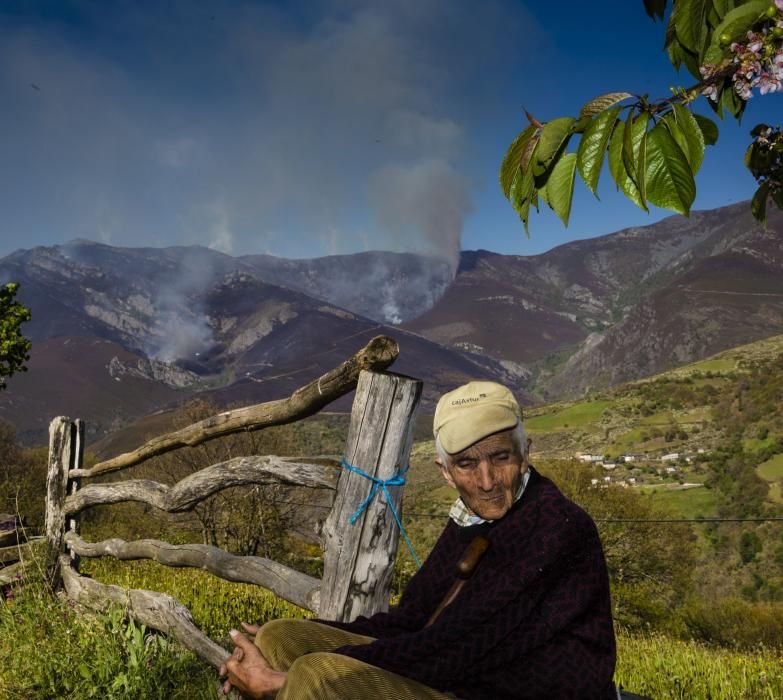 Indendios en Asturias.