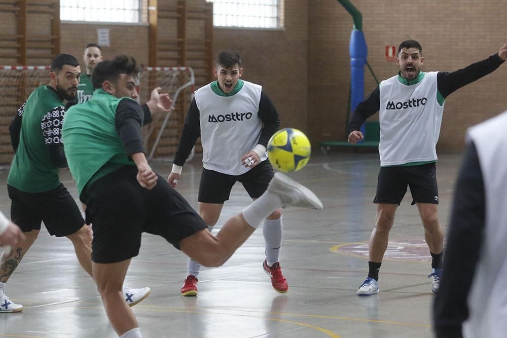 El primer entrenamiento de Josan con el Córdoba Futsal en imágenes