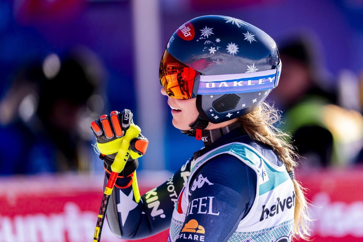 Mikaela Shiffrin, durante una competición