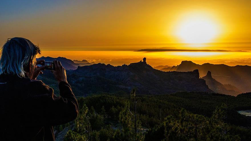 ¿Conocías las ‘gafas del Nublo’? Revelan una vista mágica desde el Pico de las Nieves