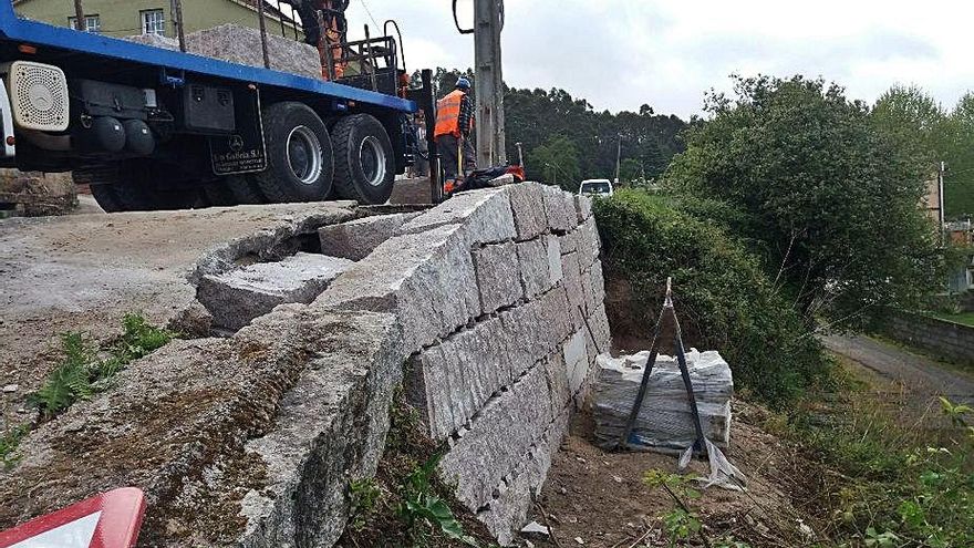 La Diputación mejora la seguridad del vial A Portela-Beluso a su paso por Sanamedio