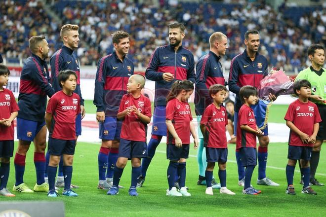 Imágenes del primer partido de pretemporada del FC Barcelona contra el Chelsea, amistoso correspondiente a la Rakuten Cup y disputado en el estadio Saitama.