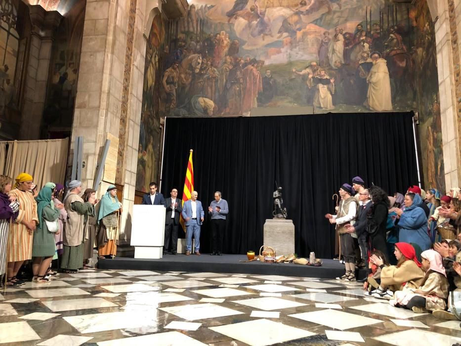 Representació de 4 quadres dels Pastorets de Cardona al Palau de la Generalitat