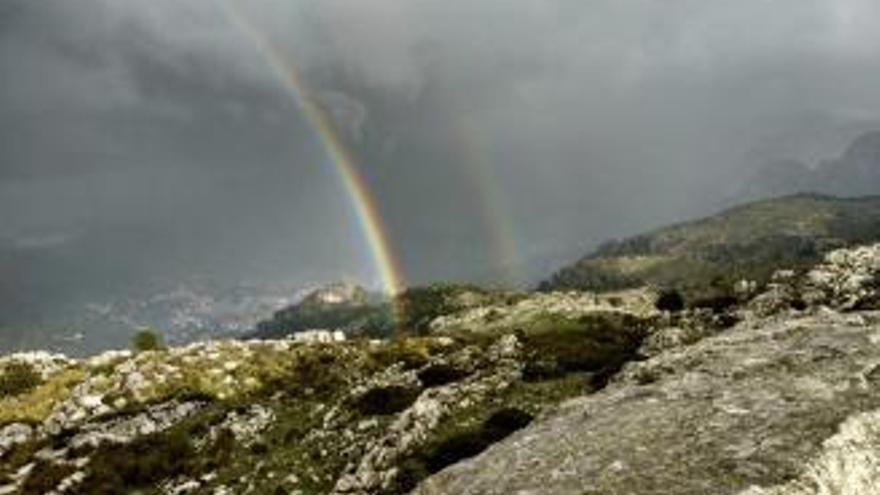 Regenbogen am Dienstag (19.12.) auf Mallorca.