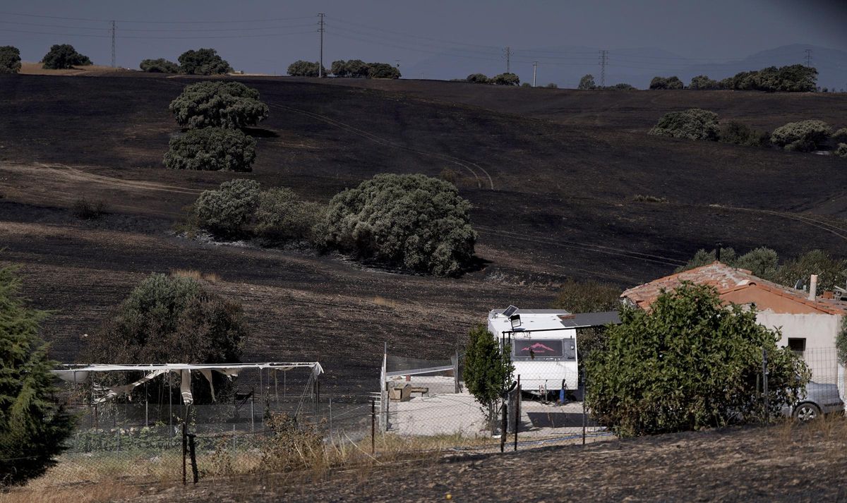 Incendio en la zona de Méntrida.