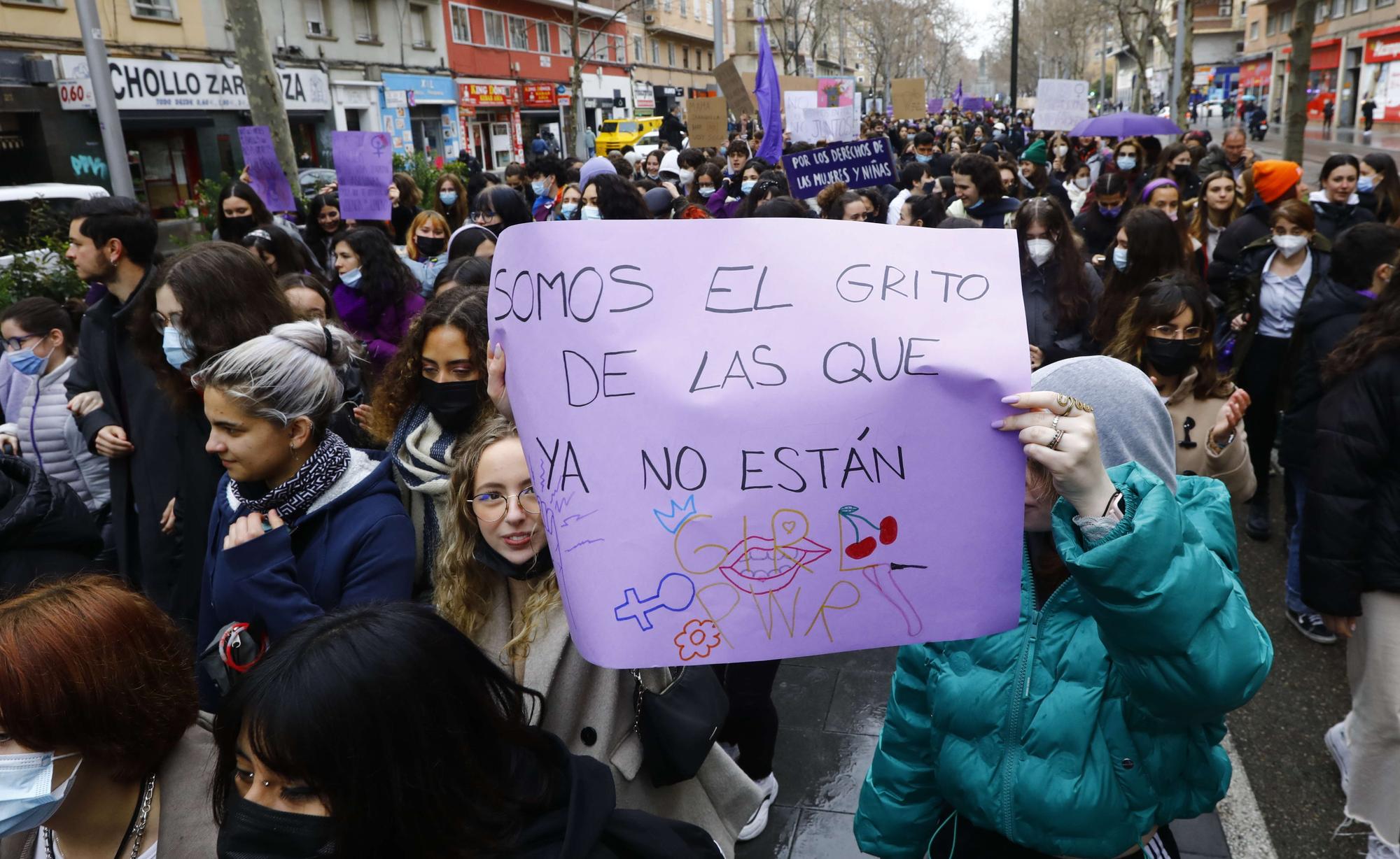 Manifestación estudiantil 8-M 2022