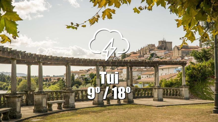 El tiempo en Tui: previsión meteorológica para hoy, jueves 25 de abril