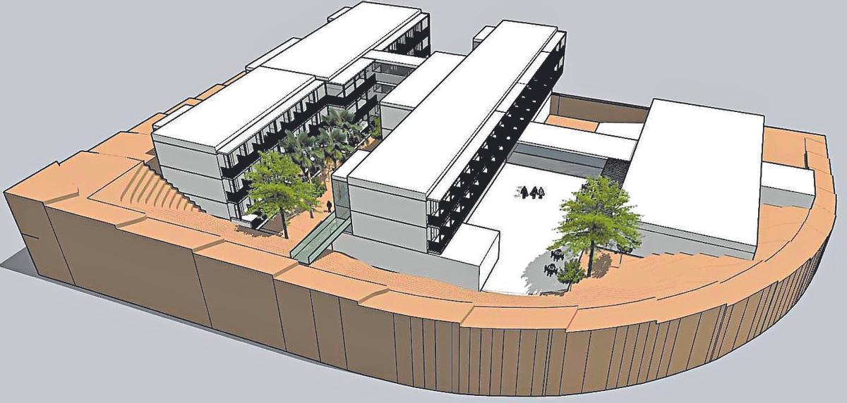 Infografía de la Residencia de Mayores de Gran Tarajal.