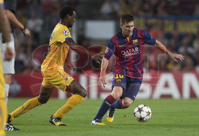 Barça,1 - APOEL de Nicosia,0