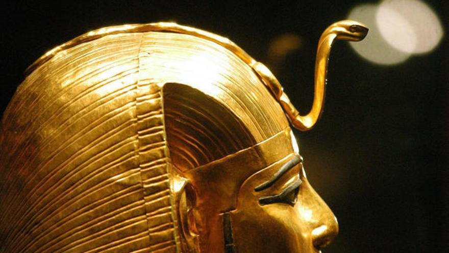 Máscara funeraria egipcia.