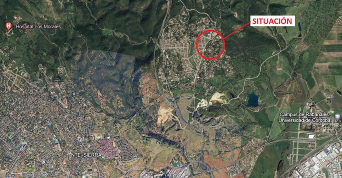 Plano de situación de la parcela que acompaña a la documentación.