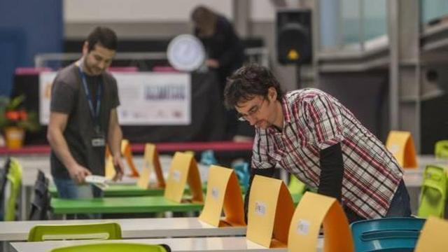Los preparativos para las distintas pruebas de esta mañana se realizaron en la jornada de ayer.