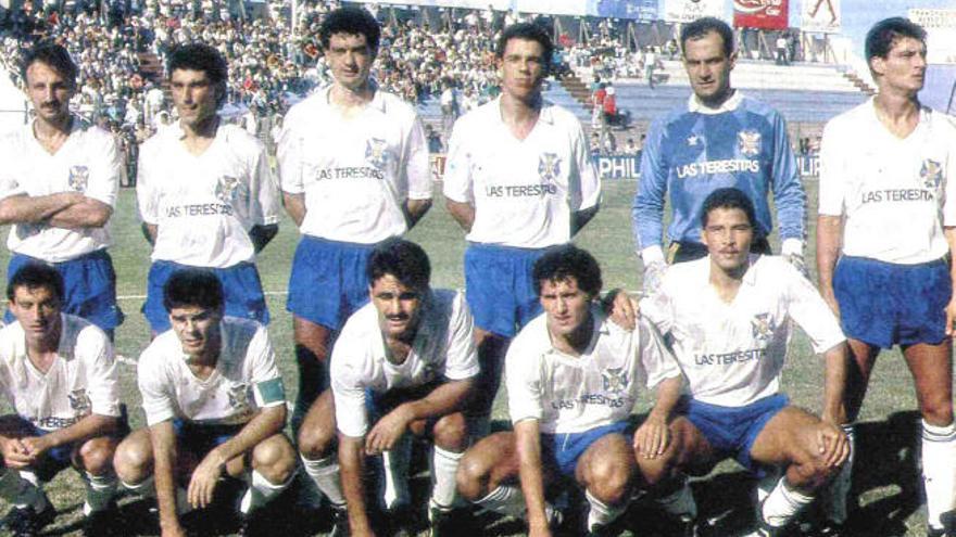 Alineación tipo del Tenerife en la temporada 1988