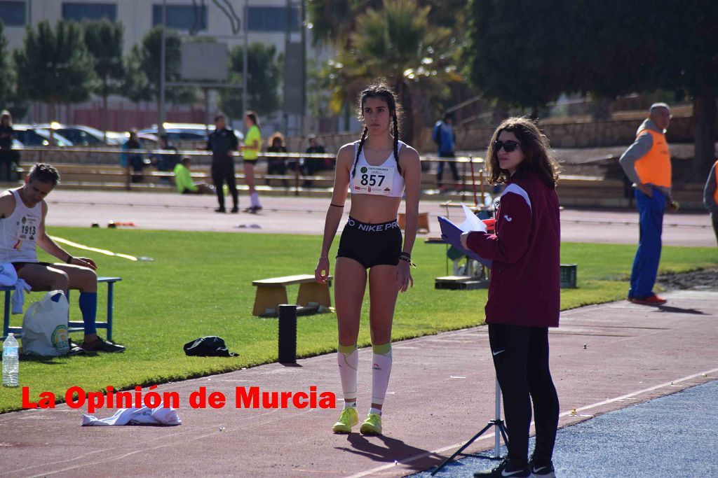 Regional absoluto y sub-23 de atletismo en Lorca (I)