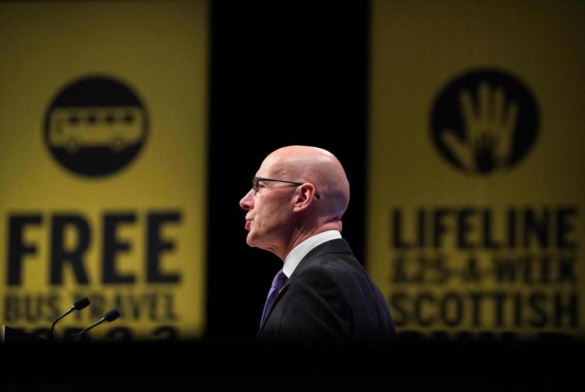 John Swinney, ministro principal de Escocia y líder del Partido Nacional Escocés (SNP).