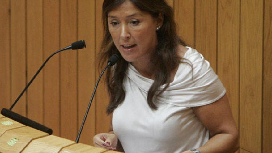 Beatriz Mato en el Parlamento de Galicia.