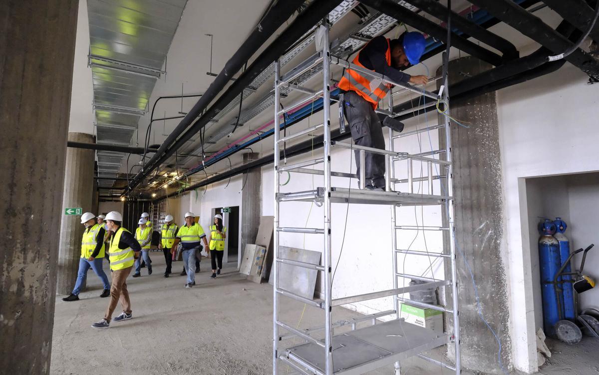 Obras en el Centro Insular de Deportes en Las Palmas de Gran Canaria