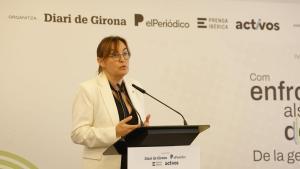 La consellera de Territori, Habitatge i Transició Ecològica, Sílvia Paneque, en SAgaró.