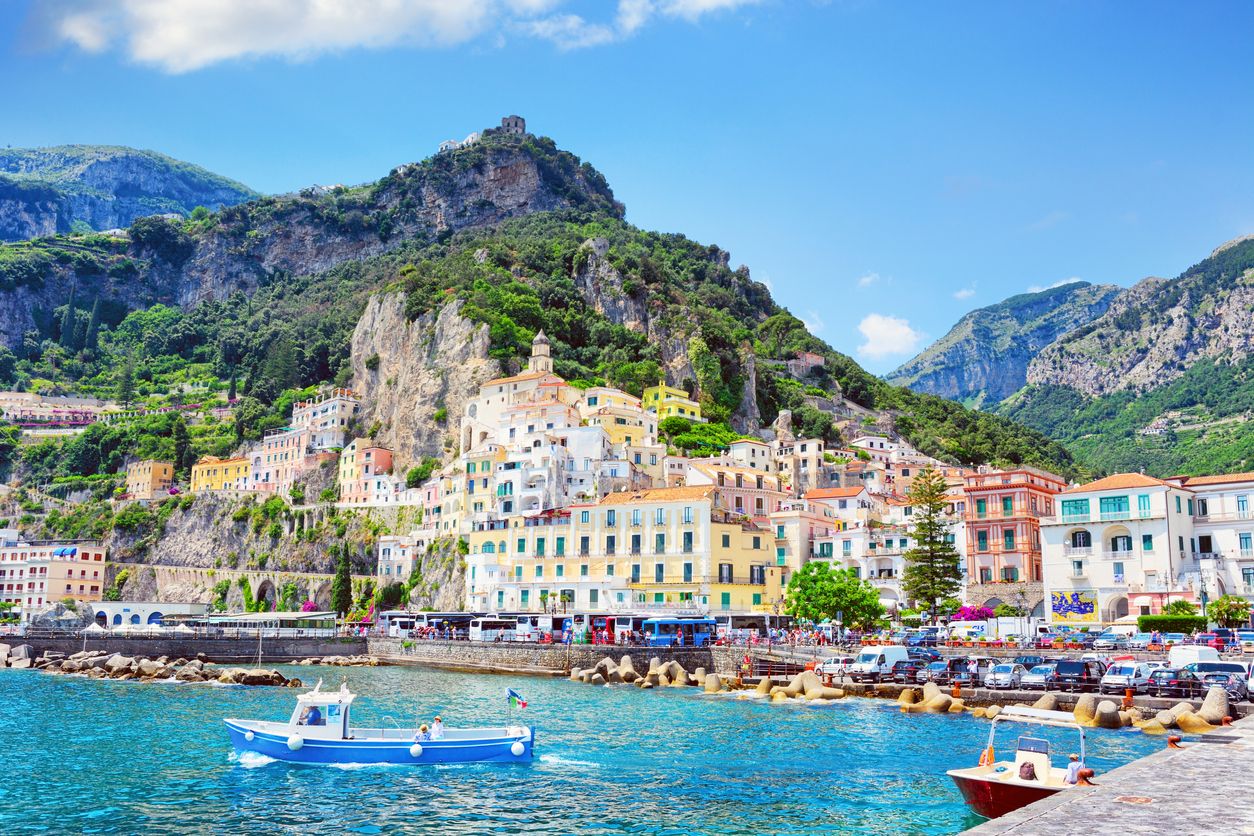 Vista de Amalfi desde el mar