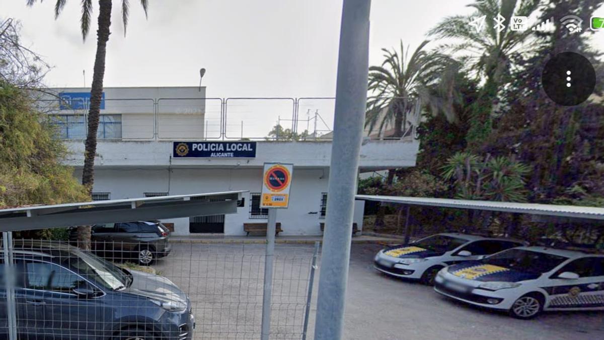 El retén de la Policía Local de Juan XXIII de Alicante, en una imagen reciente.