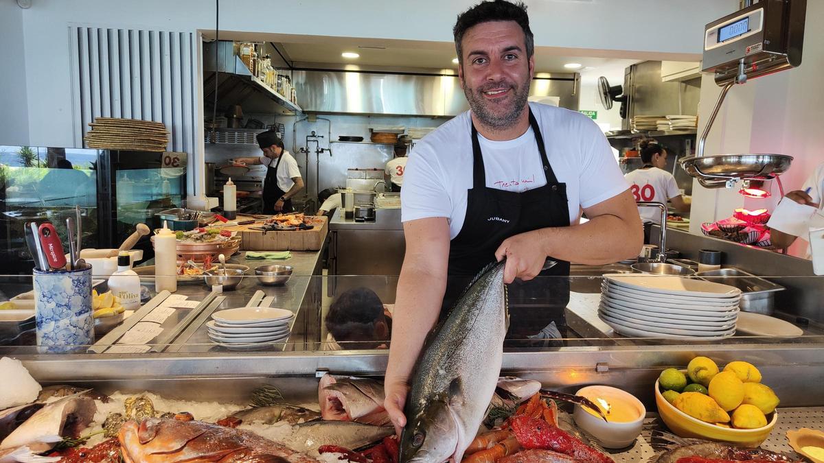 El cocinero Fran Jiménez en Es Còdol Foradat.