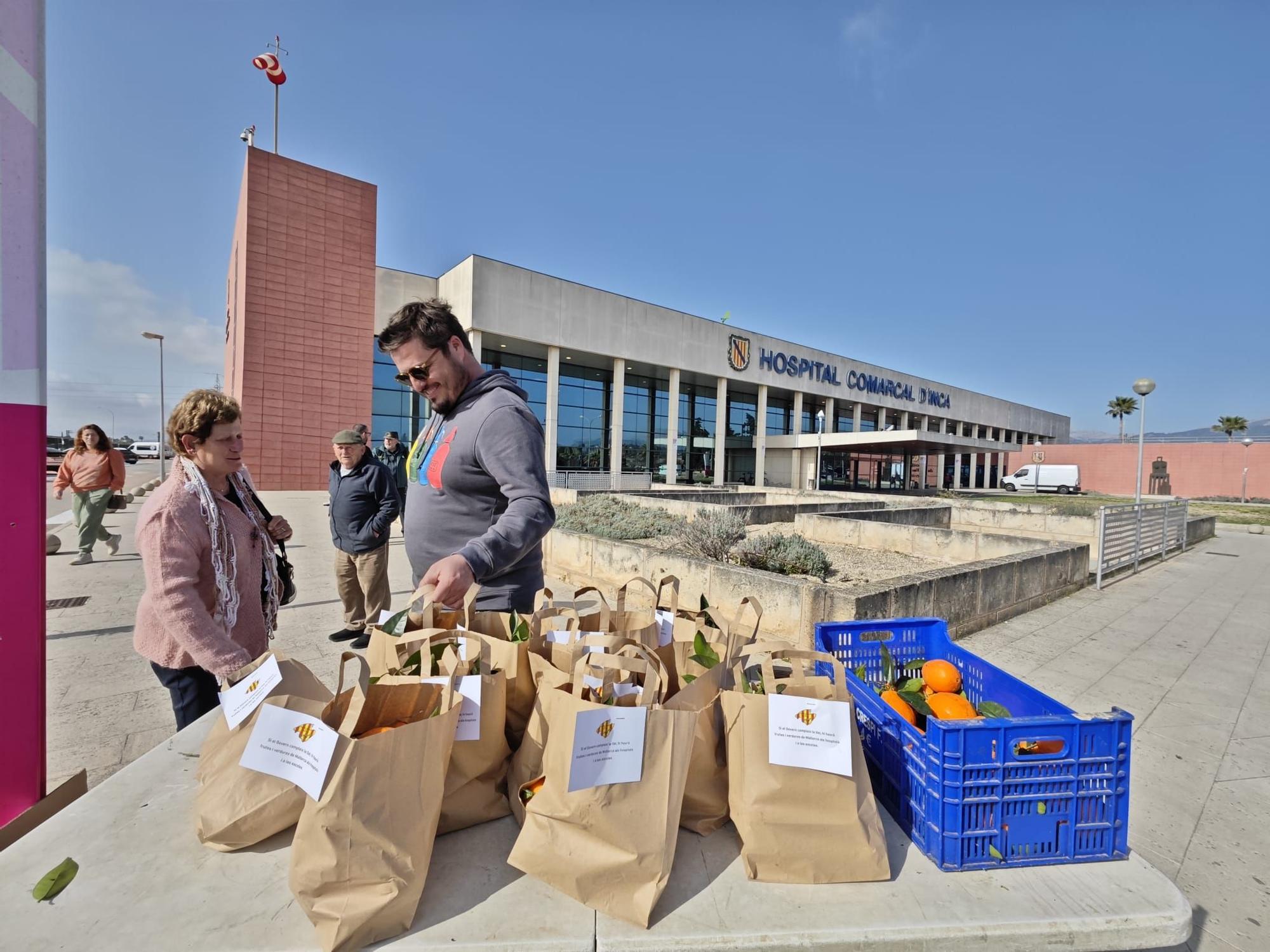 Fotos | Así reivindica Unió de Pagesos la presencia de producto local en los hospitales