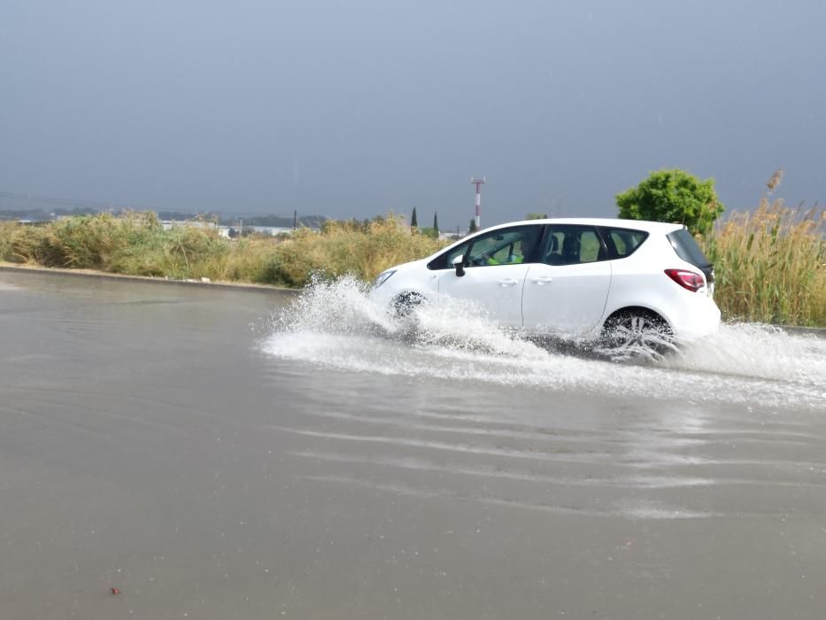 Tormenta de verano en plena primavera en el Medio Vinalopó